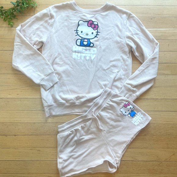 Sanrio Tops - Sanrio Hello Kitty Sweatshirt and Shorts Set Size S & XS
